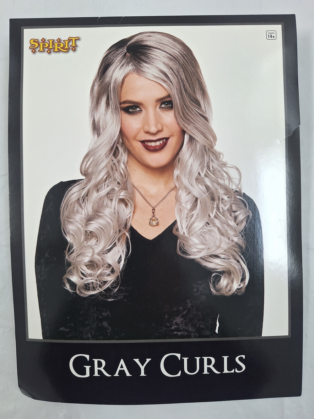 Spirit Silver-Gray Long Wavy Curls Wig